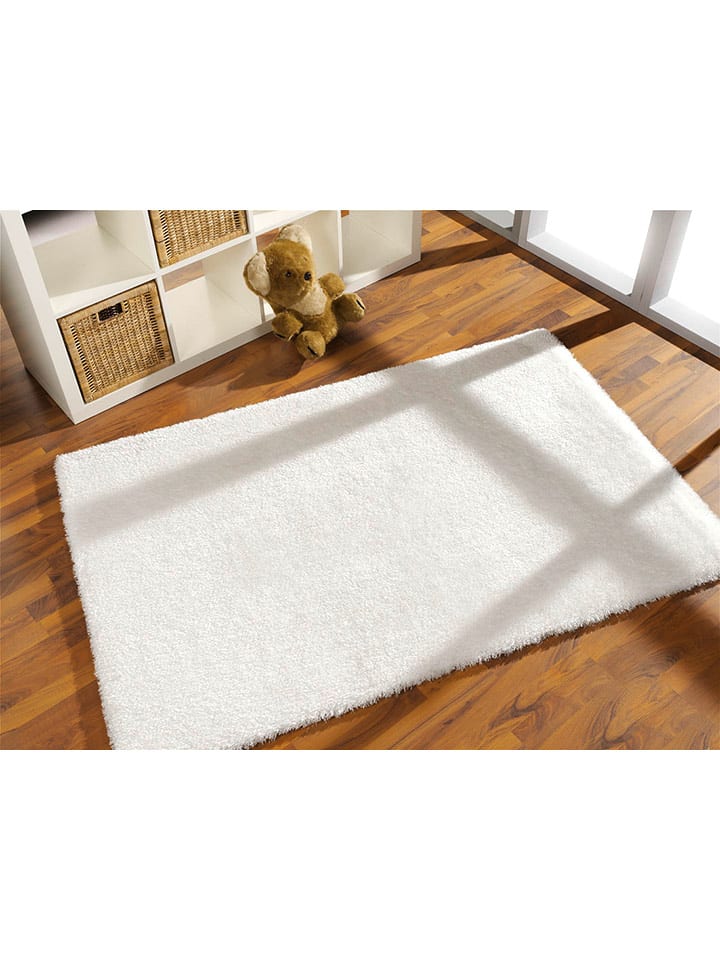 Böing Carpet Dywan "Shaggy" w kolorze białym rozmiar: 80x150 cm