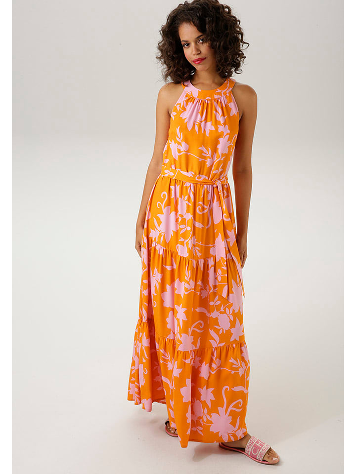 Aniston Sukienka w kolorze pomarańczowo-jasnoróżowym rozmiar: 44