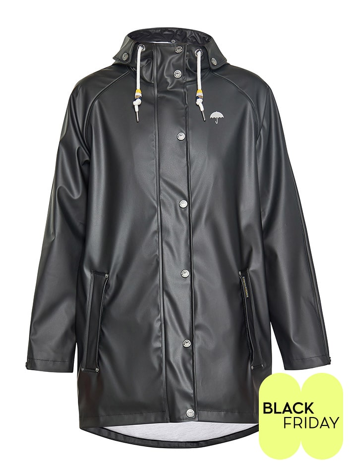 Schmuddelwedda Płaszcz przeciwdeszczowy w kolorze czarnym rozmiar: M/L