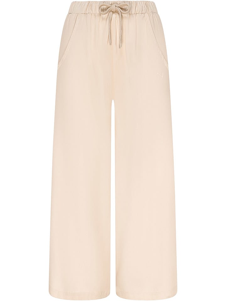 Naturana Spodnie w kolorze beżowym rozmiar: XL