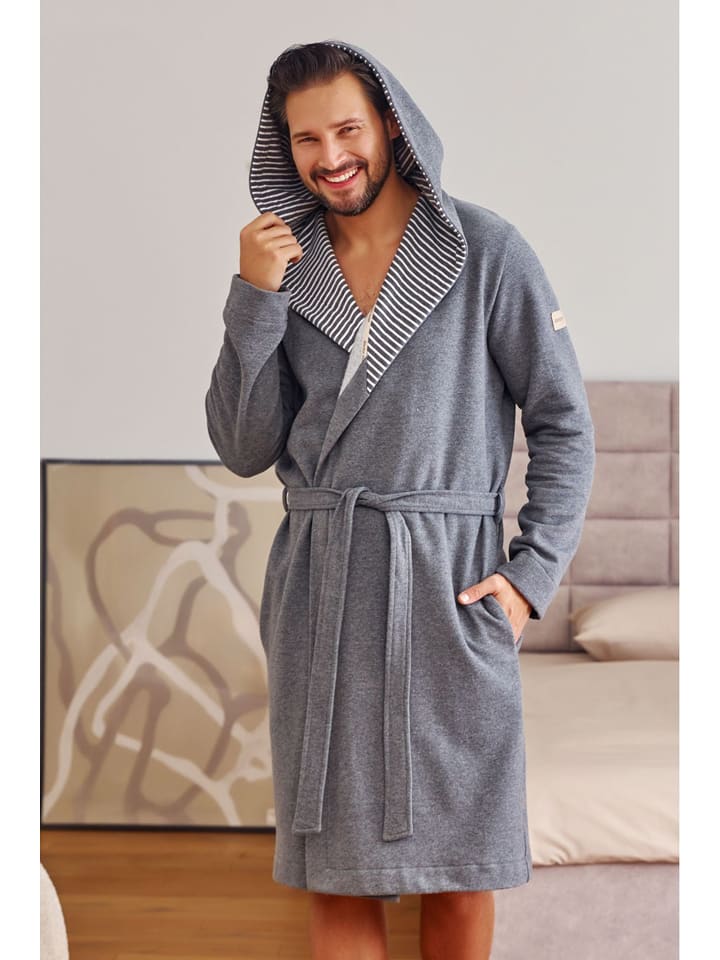 Doctor Nap Szlafrok w kolorze szarym rozmiar: XXL