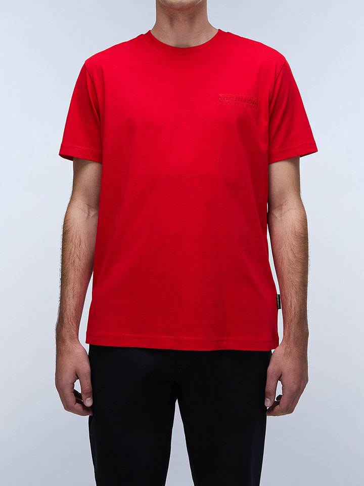 Napapijri Koszulka w kolorze czerwonym rozmiar: XL