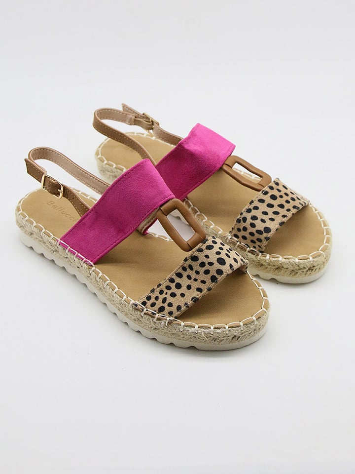 Bellucci Sandały w kolorze różowo-jasnobrązowym rozmiar: 40