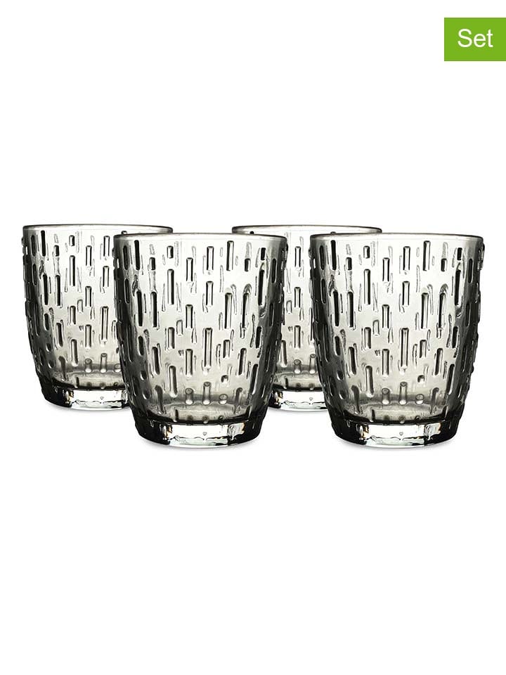 Salt and Pepper Szklanki (4 szt.) "Soltar" w kolorze szarym - 250 ml rozmiar: onesize