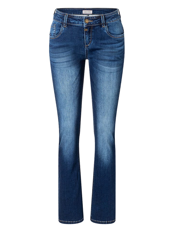 Dżinsy "Lisa" - Slim fit - w kolorze granatowym