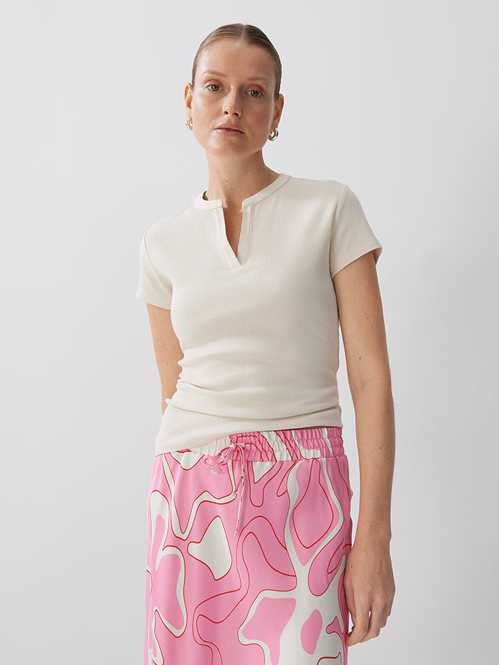 Someday Koszulka w kolorze kremowym rozmiar: 42