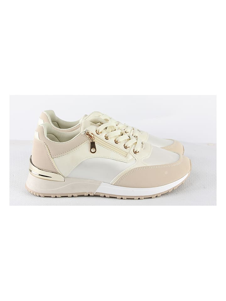 Sneakersy w kolorze beżowym