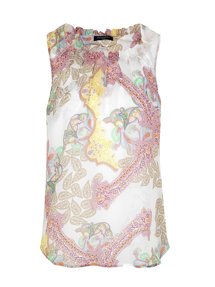 Ilse Jacobsen Top w kolorze białym ze wzorem rozmiar: 42