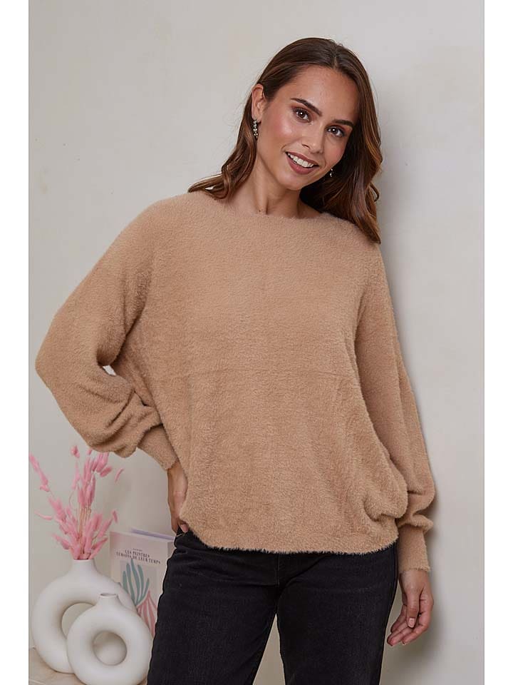 Soft Cashmere Sweter w kolorze karmelowym rozmiar: 34/36