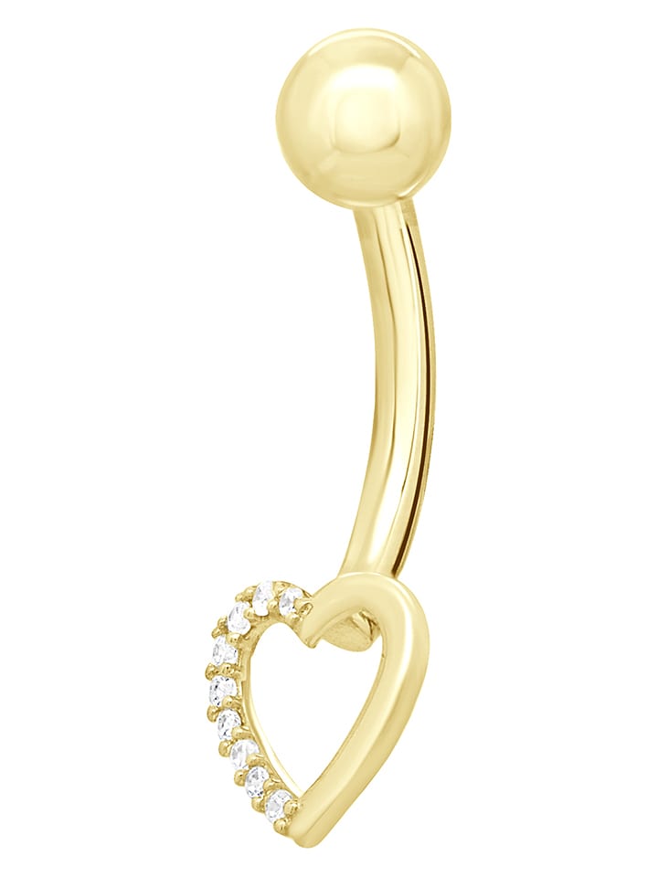 Pretty Solos Złoty piercing z cyrkoniami rozmiar: onesize