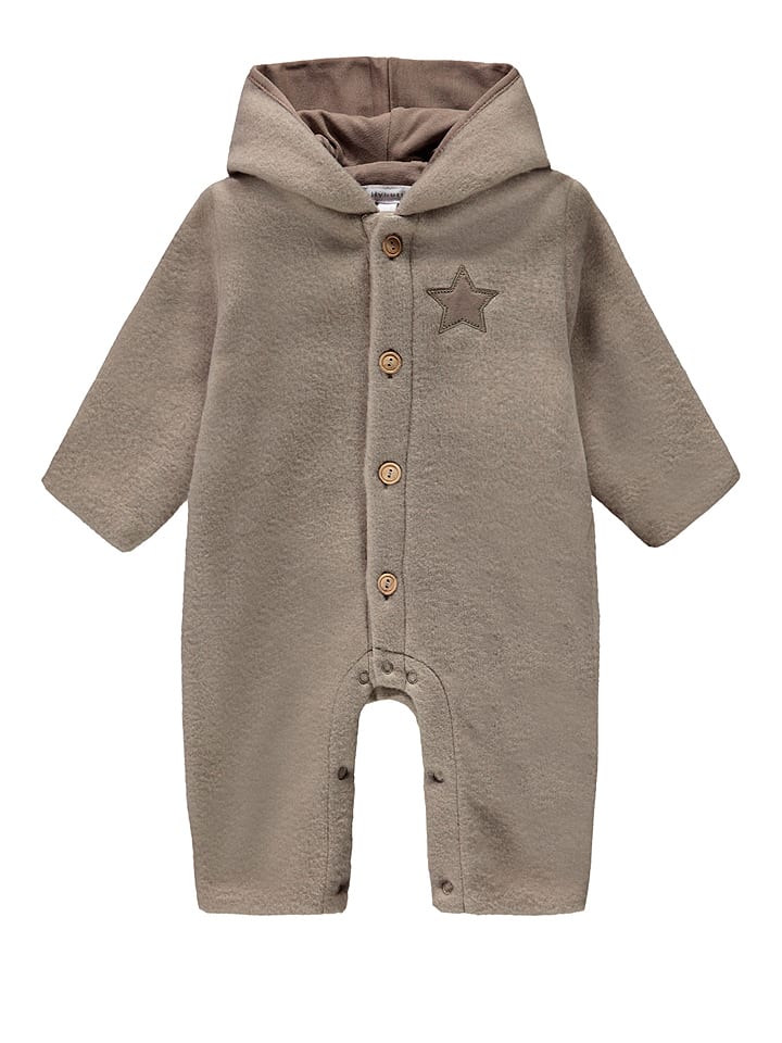 Kombinezon pluszowy w kolorze szarobrązowym