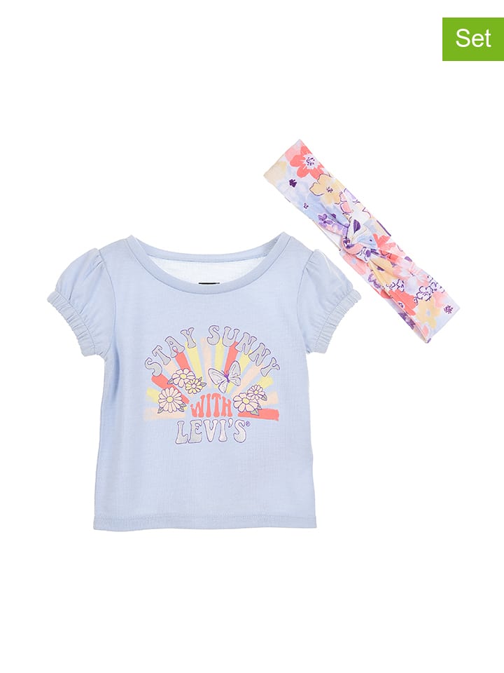 Levi's Kids 2-częściowy zestaw w kolorze błękitnym rozmiar: 74