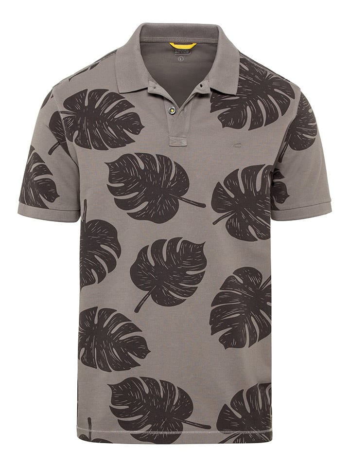 Camel Active Koszulka polo w kolorze szarym rozmiar: L