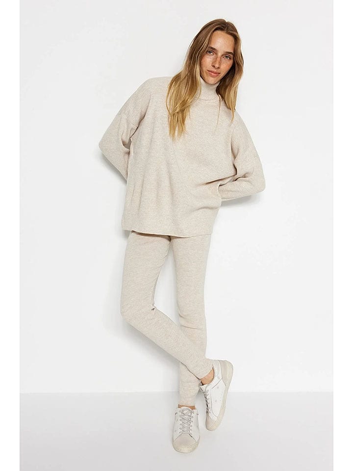 trendyol 2-częściowy zestaw w kolorze kremowym rozmiar: M