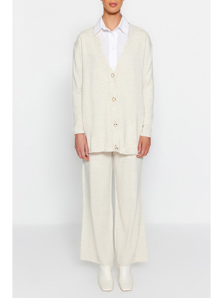 trendyol 2-częściowy zestaw w kolorze kremowym rozmiar: L