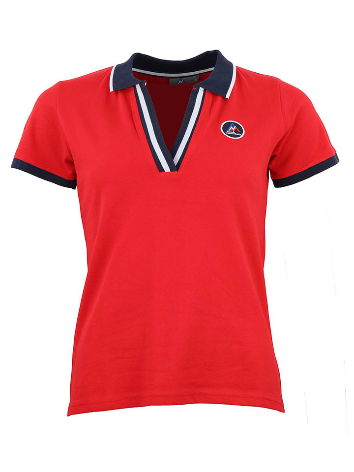 Peak Mountain Koszulka polo w kolorze czerwonym rozmiar: XL