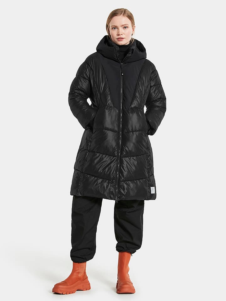 Didriksons Płaszcz pikowany "Andrea" w kolorze czarnym rozmiar: 40/42