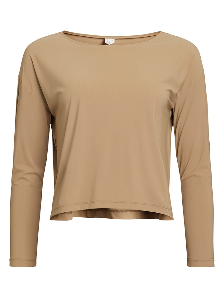 Rethinkit Koszulka sportowa "Vigga" w kolorze jasnobrązowym rozmiar: L