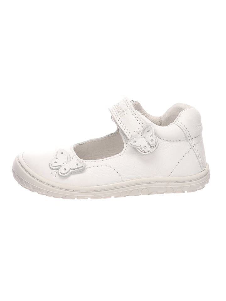 Lurchi Skórzane baleriny "Neila" w kolorze białym rozmiar: 33