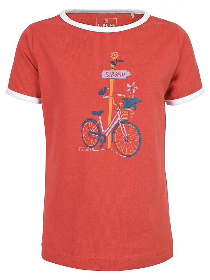 elkline Koszulka "Zum Strand" w kolorze czerwonym rozmiar: 140/146
