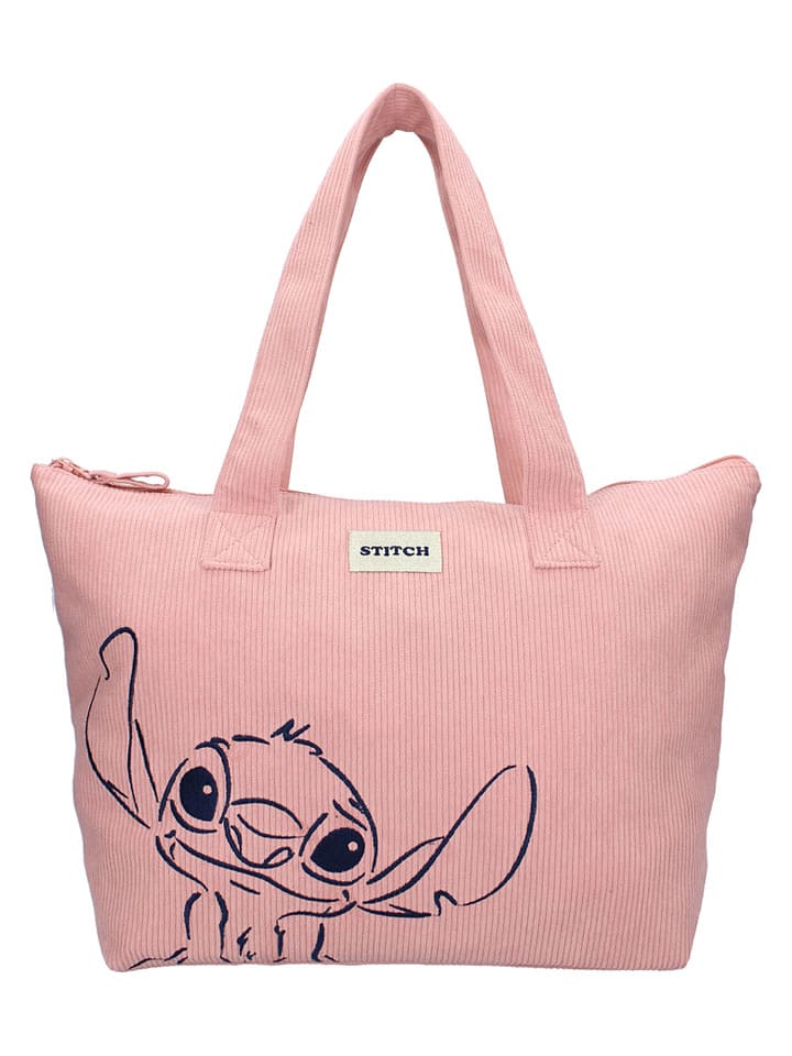 Lilo & Stitch Shopper bag "Stitch Obsessed" w kolorze jasnoróżowym - 48 x 32 x 14 cm rozmiar: onesize