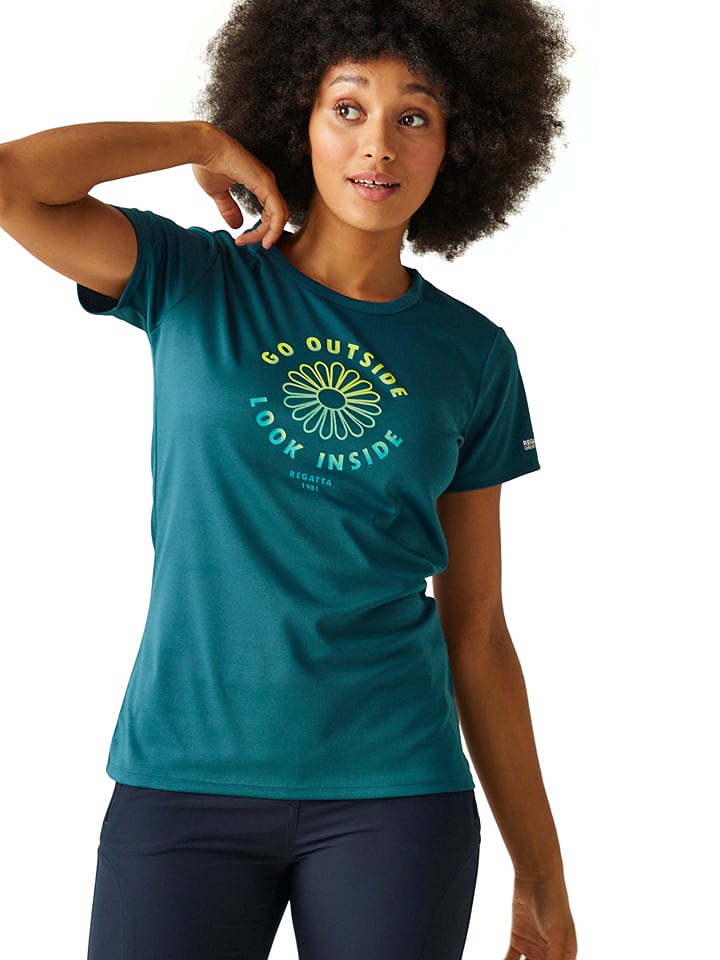 Regatta Koszulka sportowa "Fingal VIII" w kolorze niebieskim rozmiar: 44