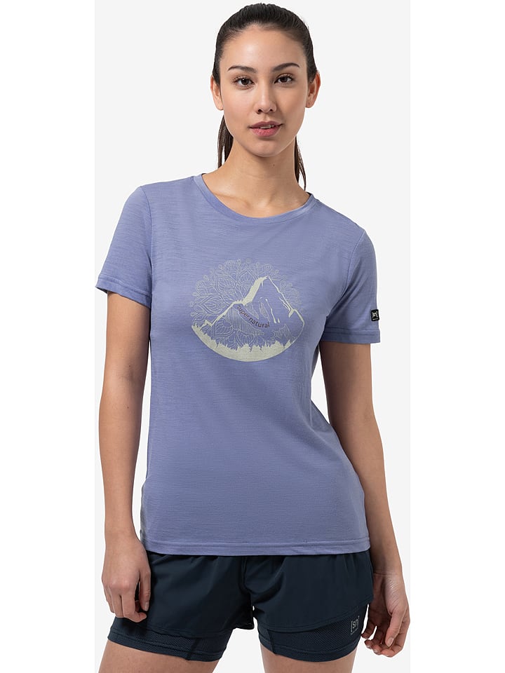 super.natural Koszulka "Mountain Mandala Tree" w kolorze niebieskim rozmiar: XS