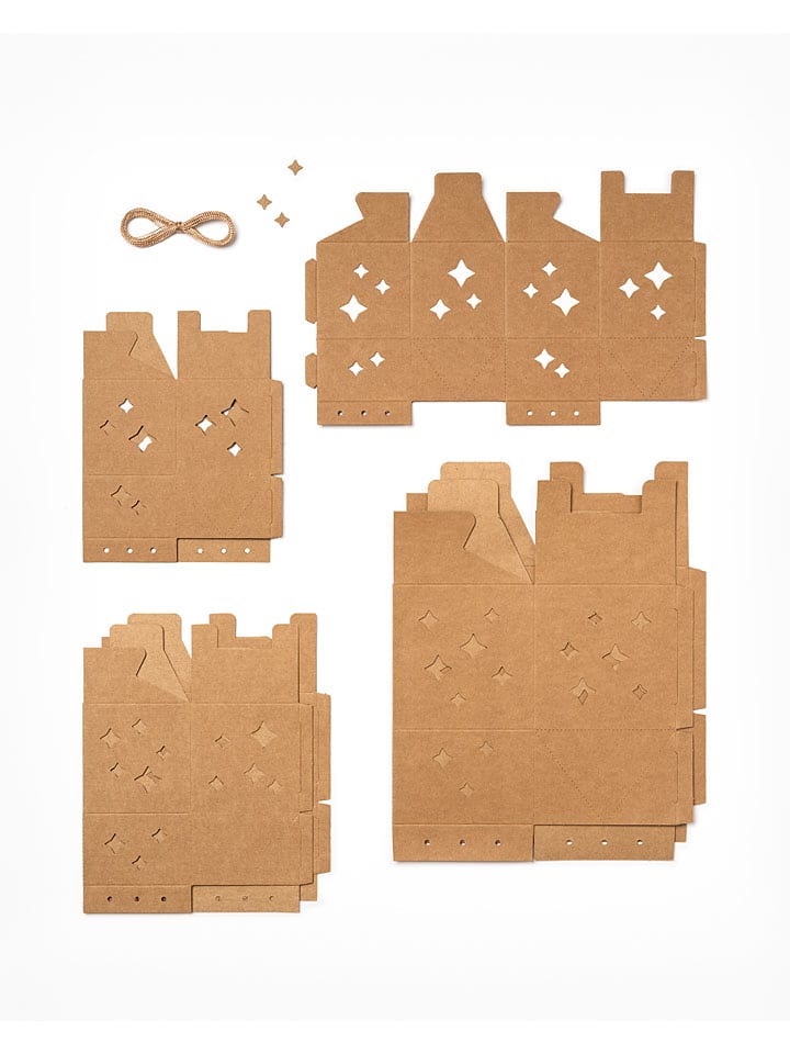 folia PAPER Pudełka prezentowe w kolorze beżowym - 5+ rozmiar: onesize