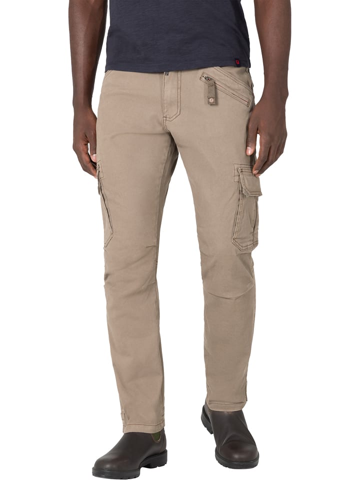 Timezone Bojówki "Ben" w kolorze beżowym rozmiar: W32/L34