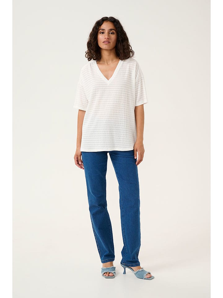 Kaffe Koszulka "Debra" w kolorze białym rozmiar: XXL