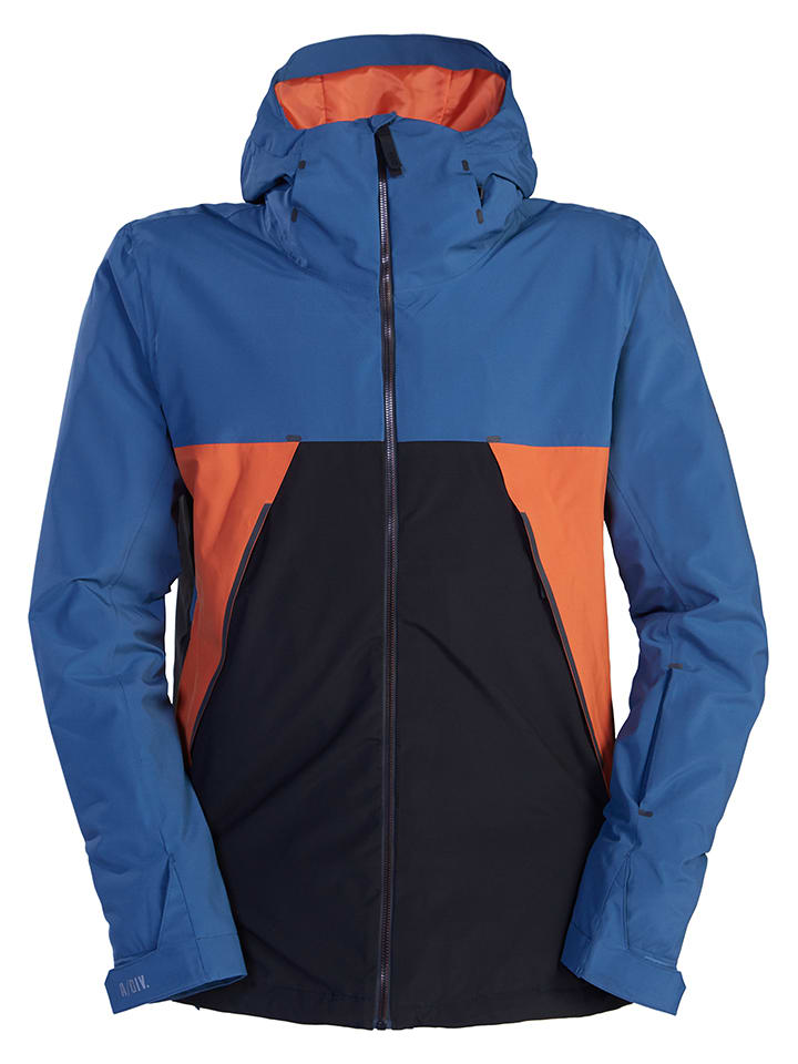 Kurtka narciarska "Expedition" w kolorze niebiesko-czarnym