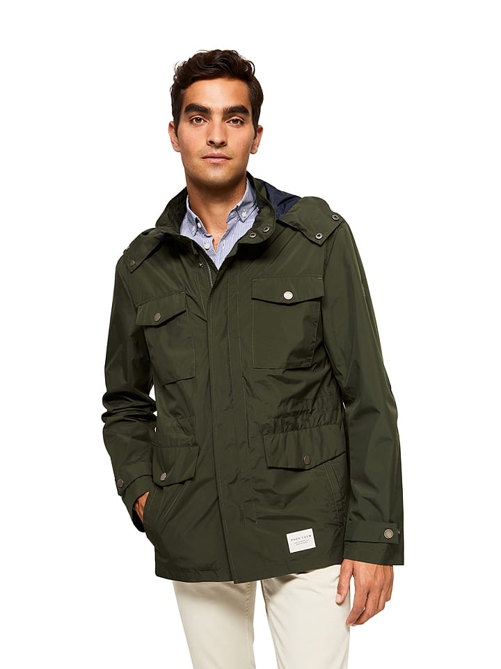 Kurtka przejściowa w kolorze ciemnozielonym