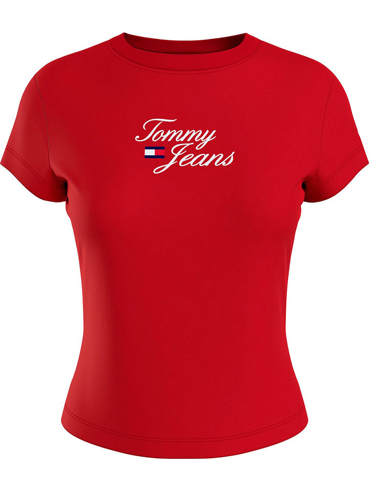 TOMMY JEANS Koszulka w kolorze czerwonym rozmiar: S