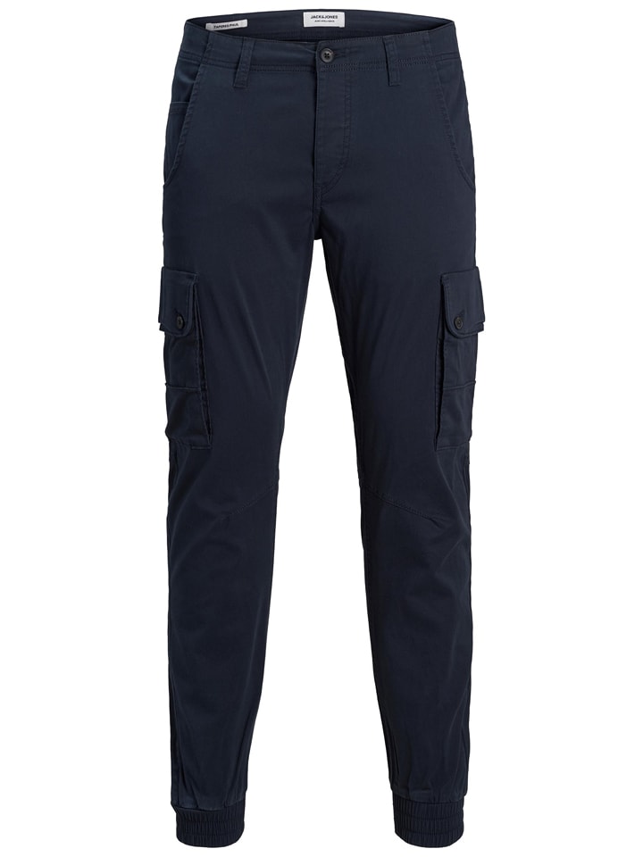 JACK & JONES Junior Bojówki "Paul" w kolorze granatowym rozmiar: 128