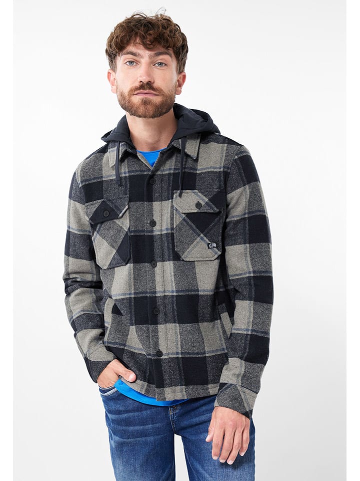 Street One Men Kurtka koszulowa w kolorze granatowo-szarym rozmiar: S