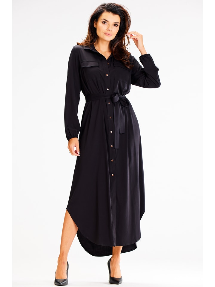 Awama Sukienka w kolorze czarnym rozmiar: L/XL