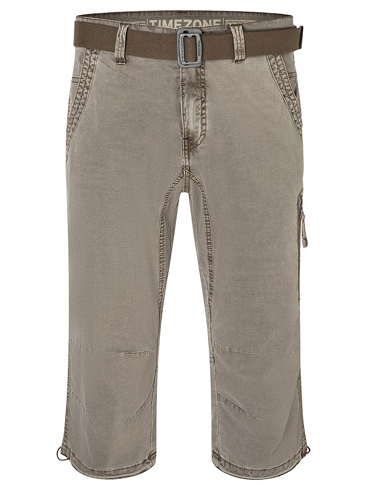 Timezone Bermudy "Connor" w kolorze szarobrązowym rozmiar: W30