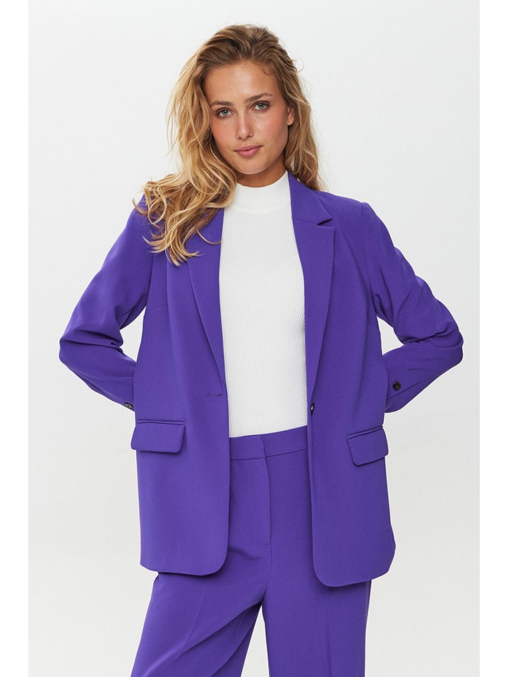 NÜMPH Blezer "Nuronja" w kolorze fioletowym rozmiar: 40