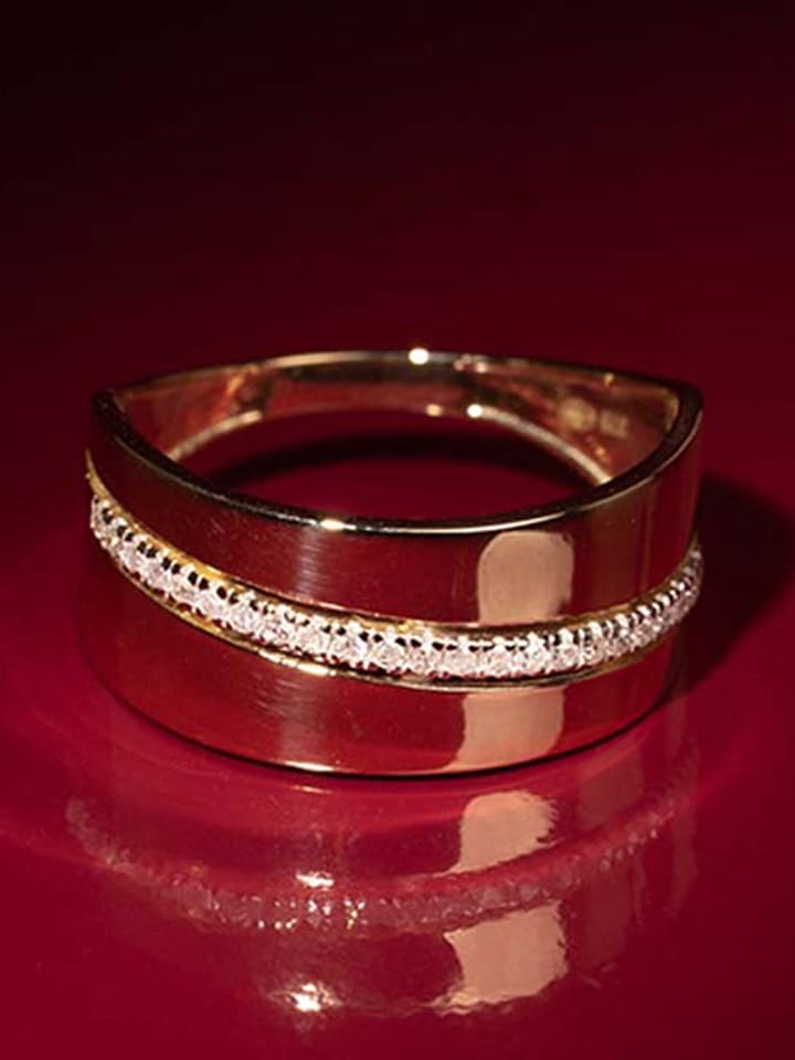 DIAMOND & CO Złoty pierścionek "Madison" z diamentami rozmiar: 52