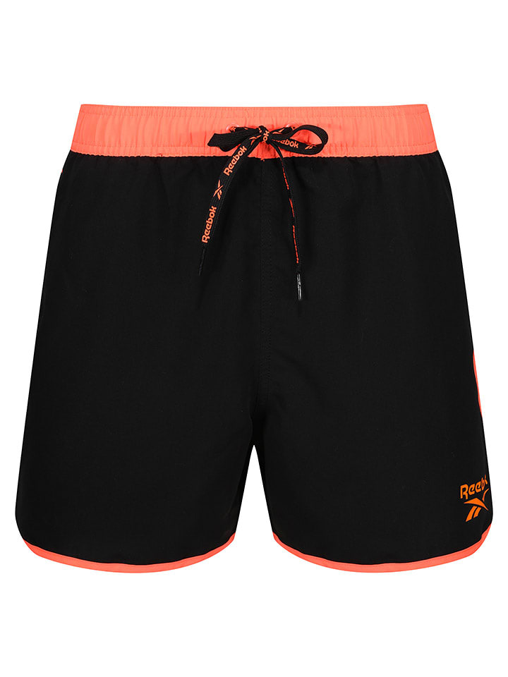 Reebok Szorty kąpielowe "Yates" w kolorze pomarańczowo-czarnym rozmiar: S