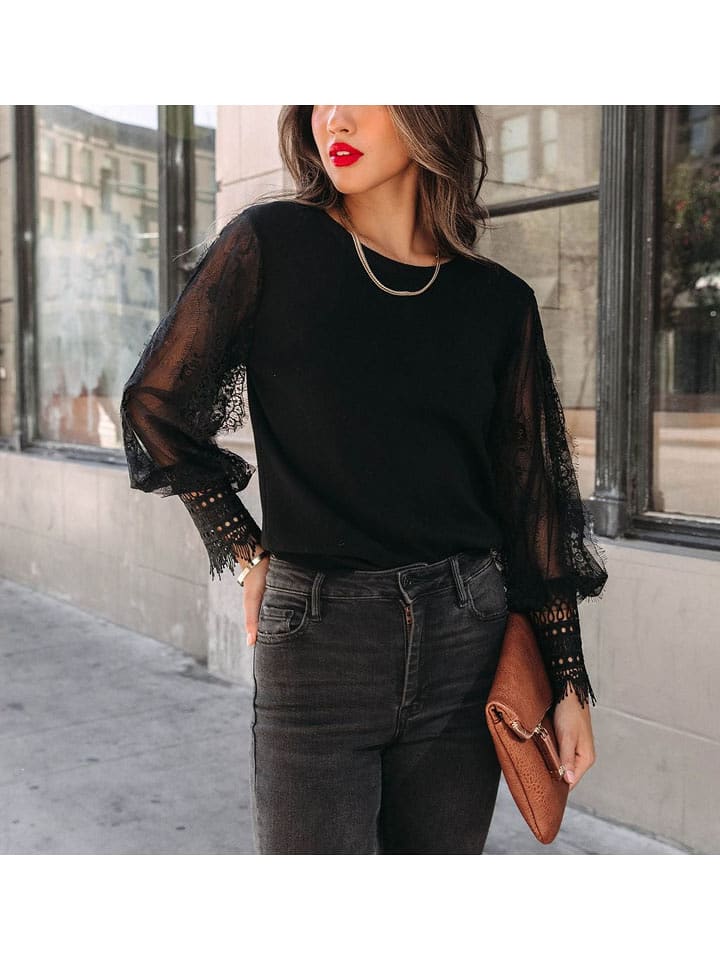 Milan Kiss Bluzka w kolorze czarnym rozmiar: S