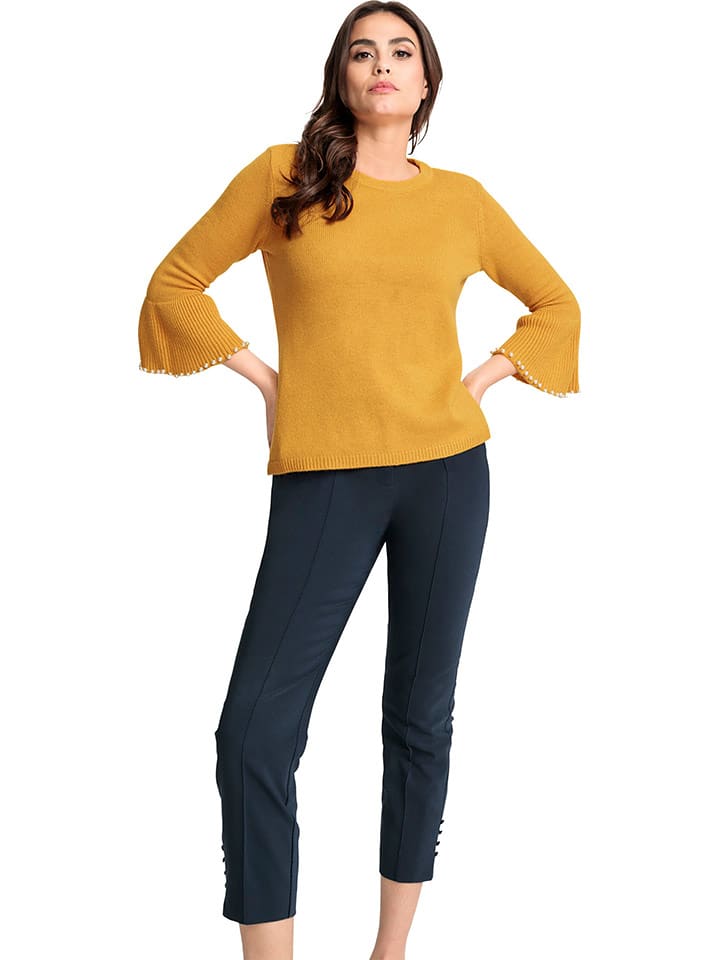 Heine Sweter w kolorze musztardowym rozmiar: 40