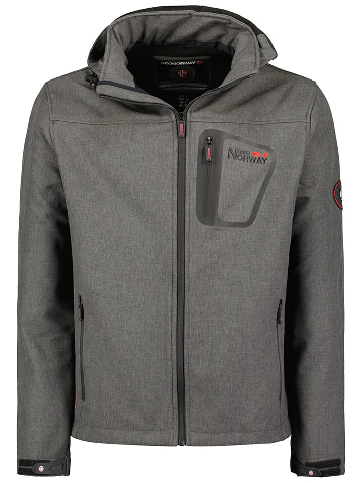 Geographical Norway Kurtka softshellowa "Texshell" w kolorze szarym rozmiar: XL
