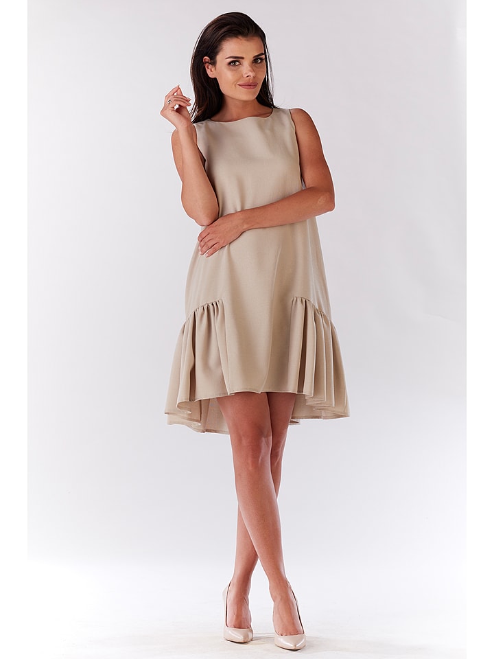 Awama Sukienka w kolorze beżowym rozmiar: S