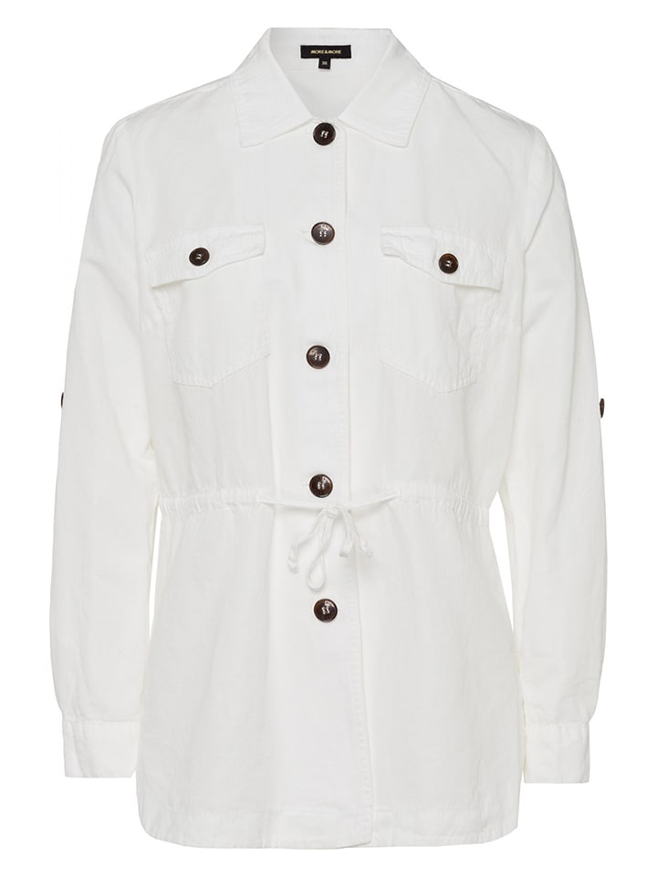 Kurtka przejściowa w kolorze białym