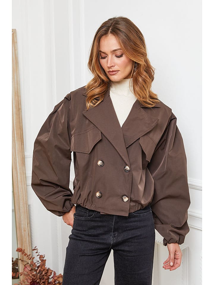 Joséfine Kurtka przejściowa "Johaz" w kolorze brązowym rozmiar: L