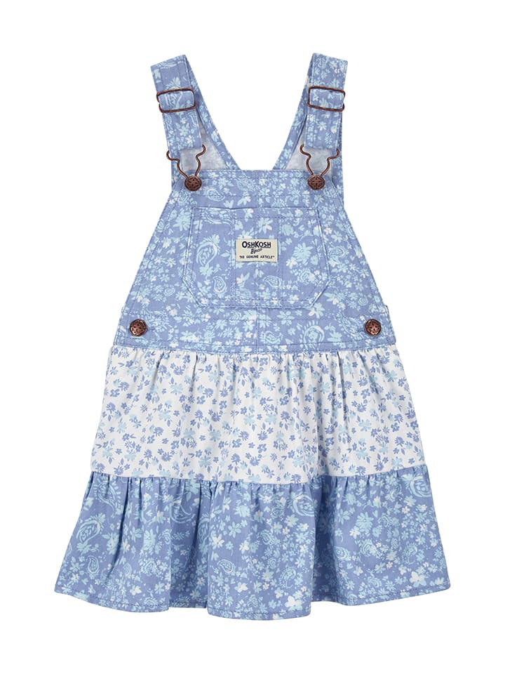 OshKosh Sukienka-ogrodniczka w kolorze błękitnym rozmiar: 86