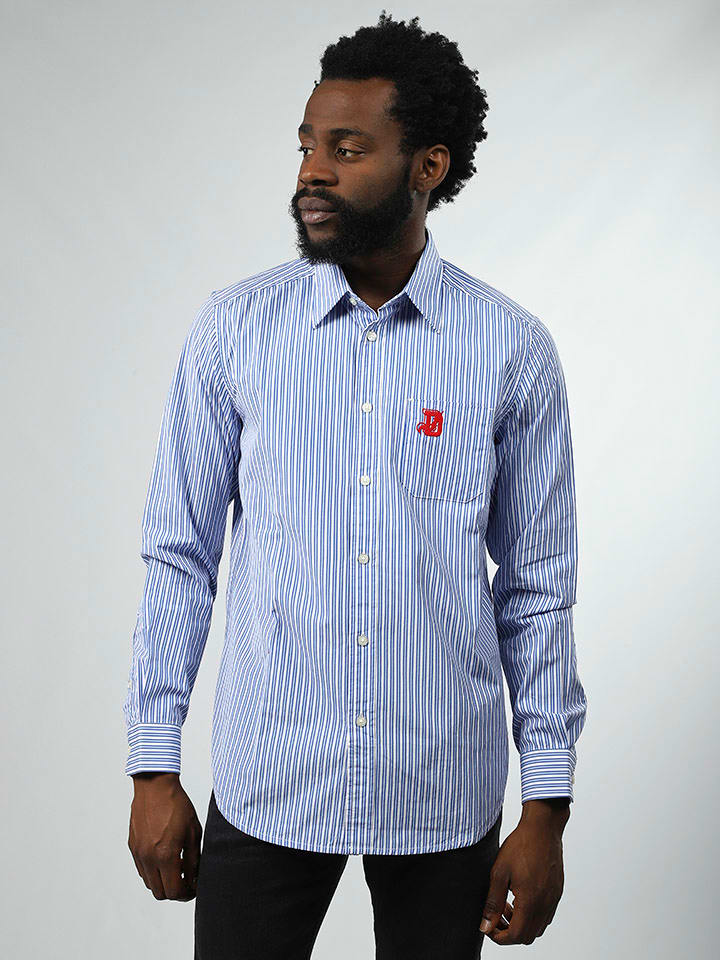 Diesel Clothes Koszula w kolorze niebiesko-białym ze wzorem rozmiar: M