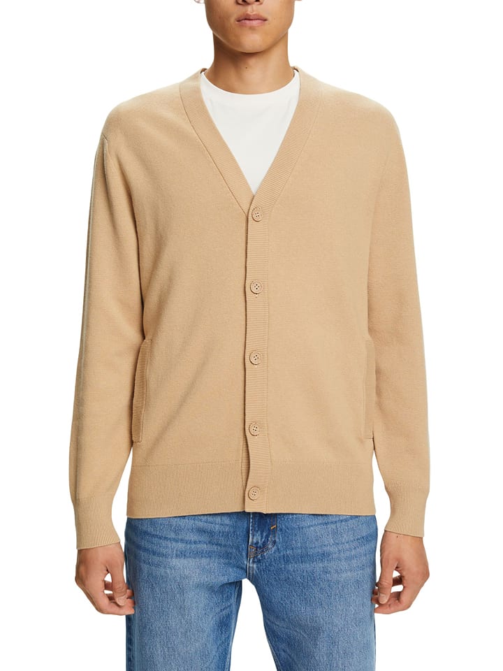 ESPRIT Kardigan w kolorze beżowym rozmiar: XL