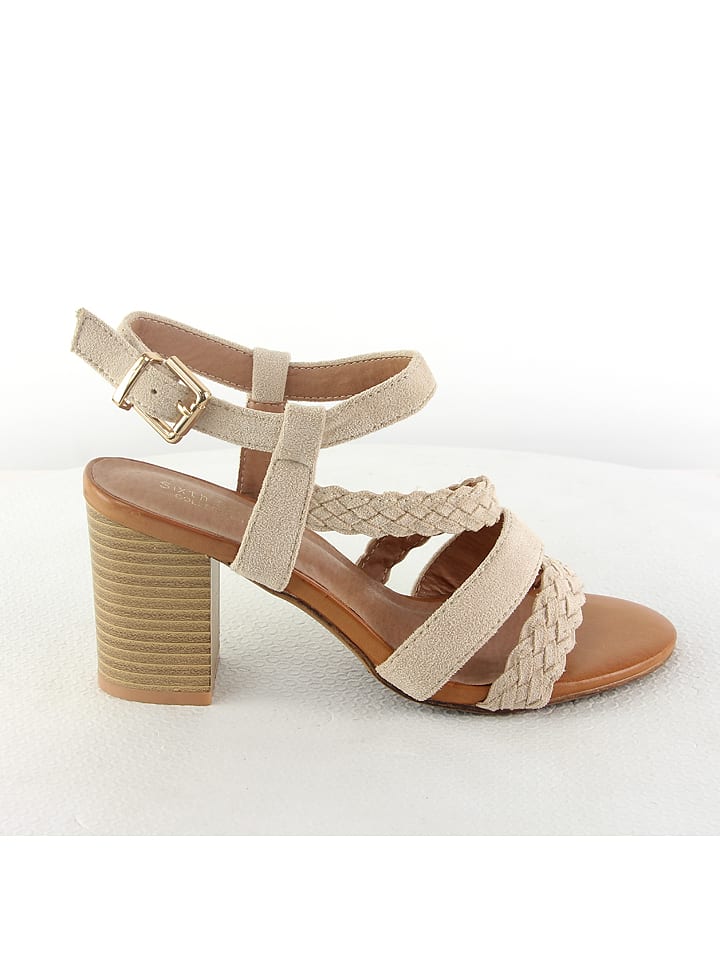 Sixth Sens Sandały w kolorze beżowym rozmiar: 39